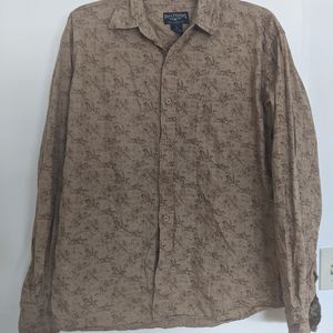 Horse patterned long sleeve button down